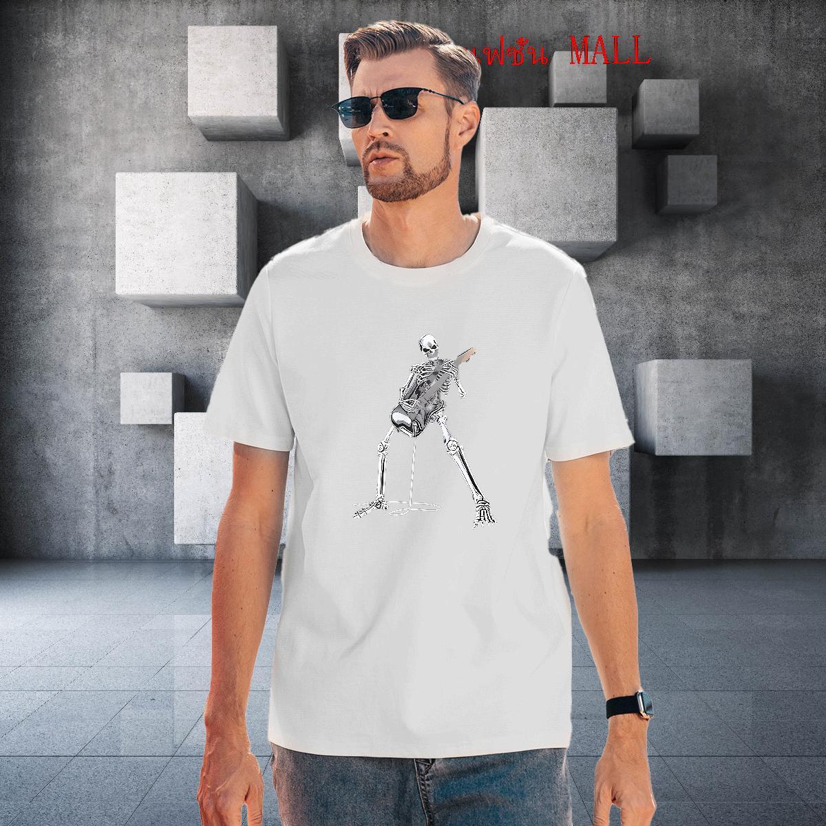 Cool Design T Shirt For Man 230g Cotton skull Hip Hop Anime Breathable Crew Neck Men Clothes T-Shirt New Designer Clothings