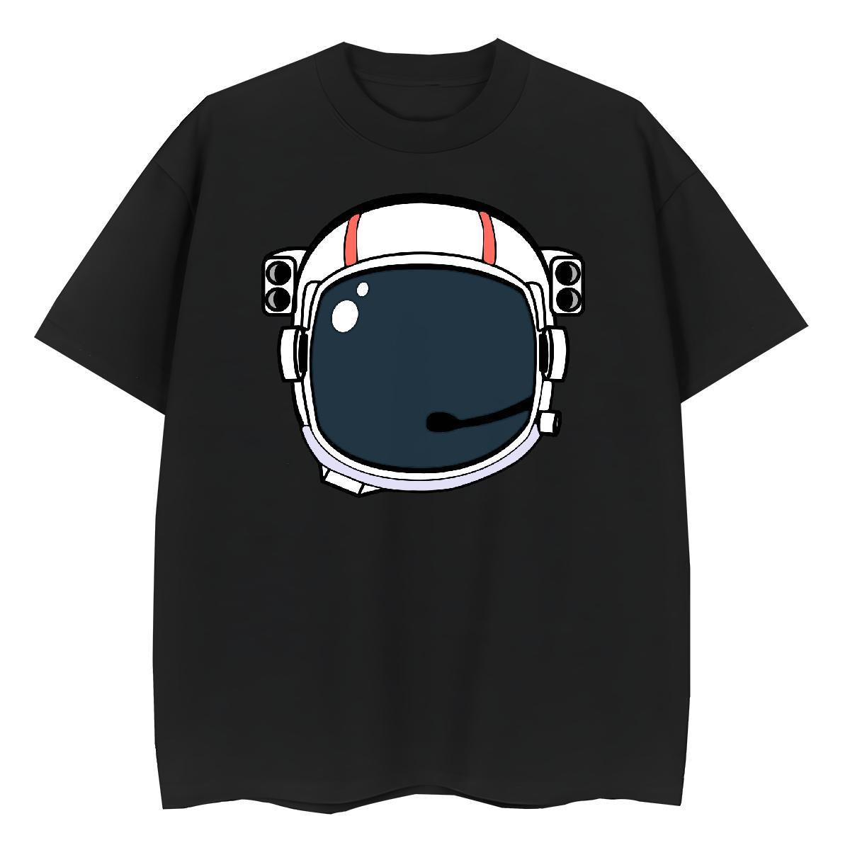 Popular Couples T Shirts 100% Cotton 230g universe Spring Summer T-Shirts O-Neck Short Sleeve Black Oversized Tees Shirts
