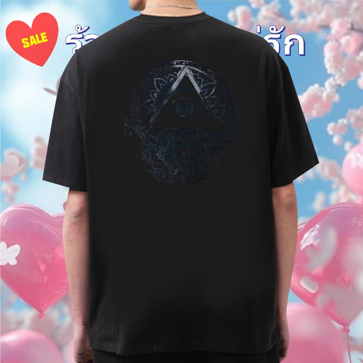 Wholesale Mens T Shirts 230g 100% Cotton eye of the devil Daily Outfit Customized Print Breathable Soft Mens Tshirts Fashion Top Tees