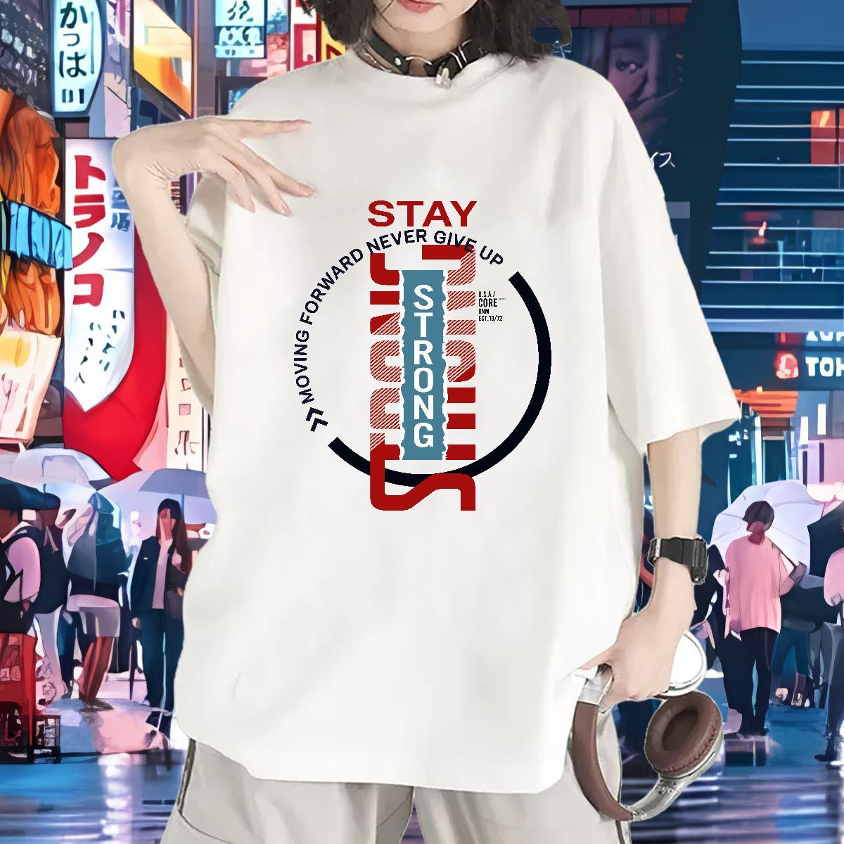 5A Unisex Tshirts 230g Cotton strong Sports Casual T Shirt For Woman Short sleeve Soft Cartoon Anime Clothes