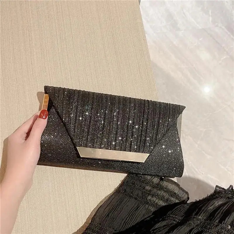 Women Exquisite Evening Bag Party Banquet Glitter Purse Lady Elegant Wedding Clutches Handbag Female 240824Z