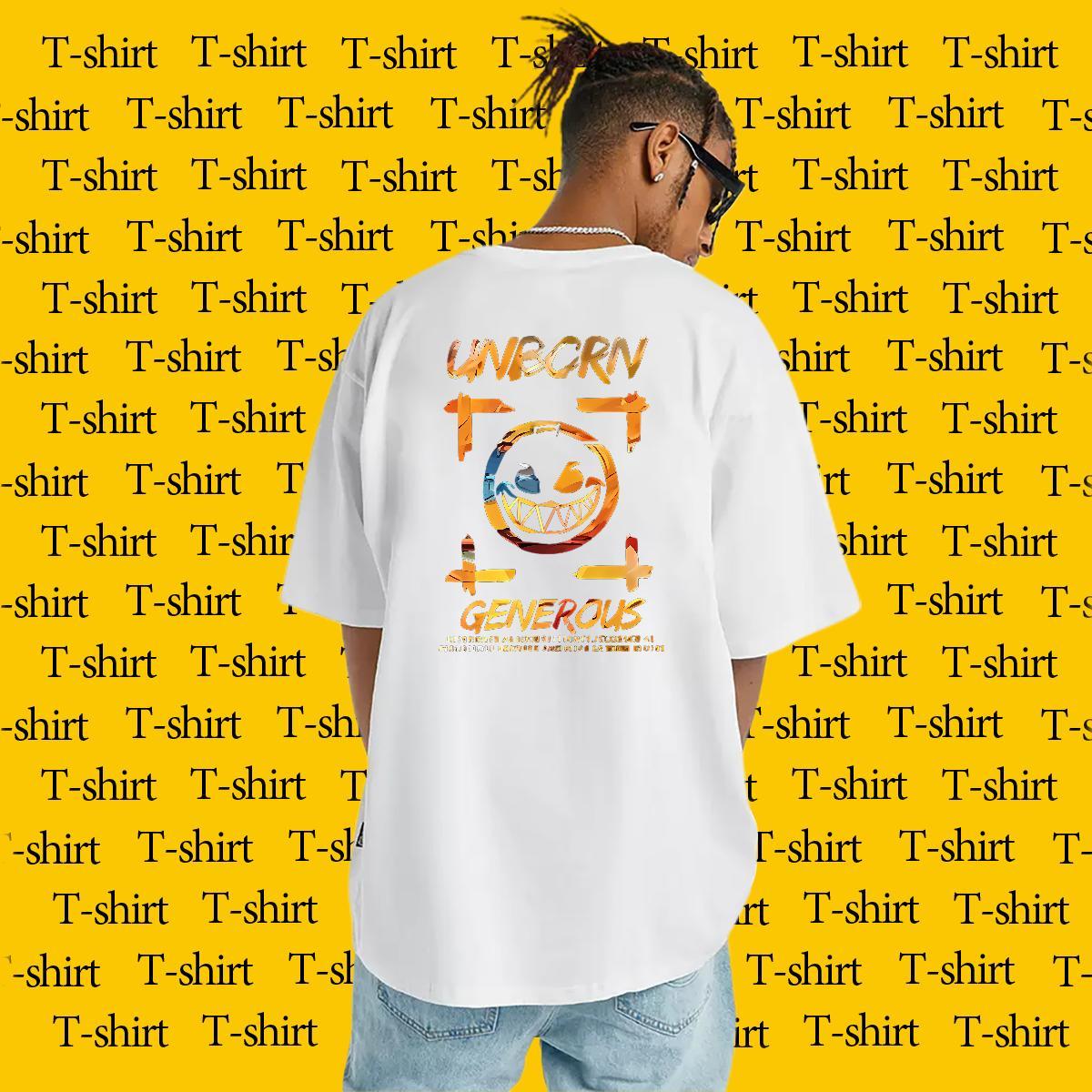 Classic T Shirt For Man 230g 100% Cotton letter Street wear Hip Hop DIY Logo Oversized Breathable Short Sleeve Men Clothes T-Shirt Factory Direct Polo