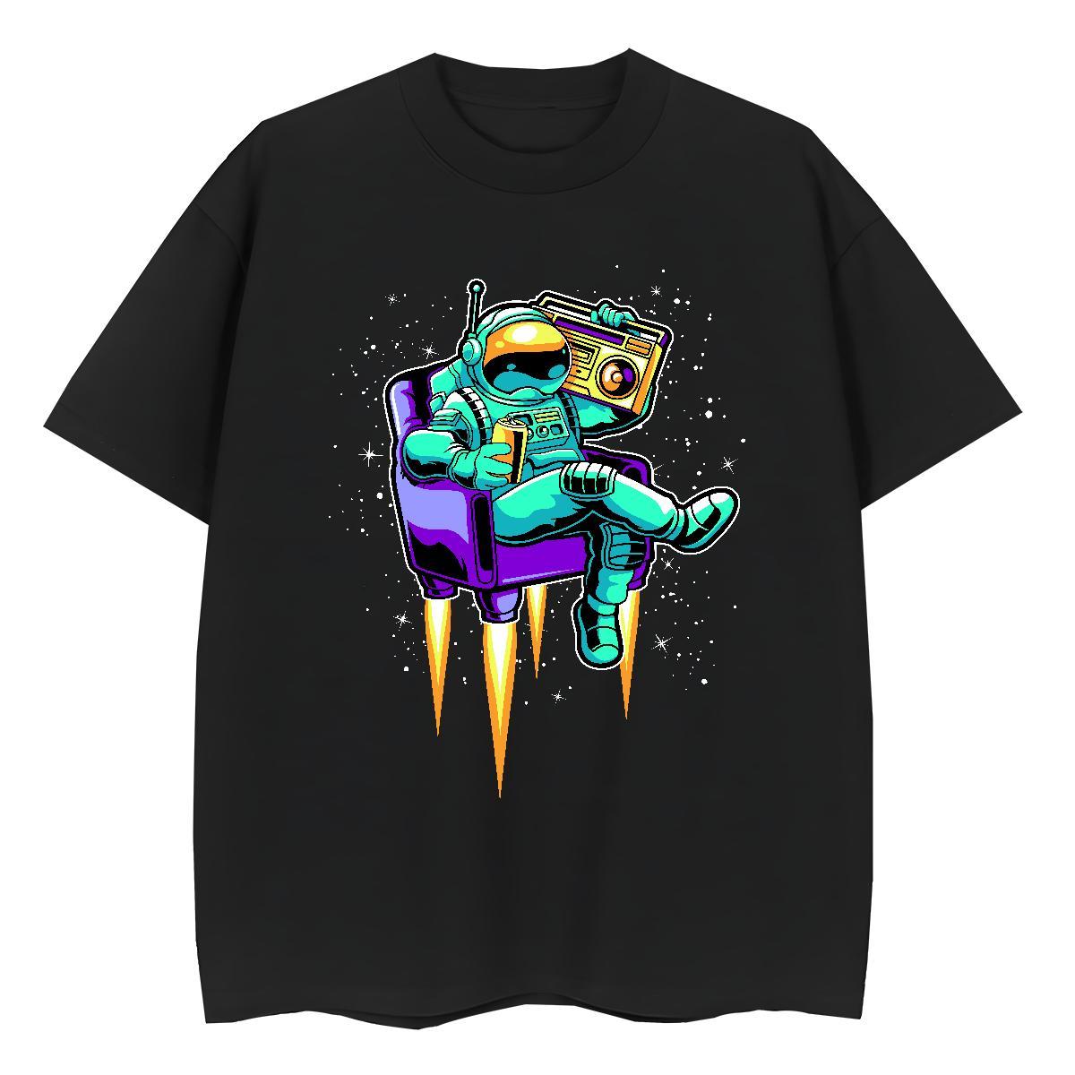 Nice Women Tees 230g Pure Cotton planet Street Wear Women T Shirts Crew Neck Breathable Custom Printed Clothings