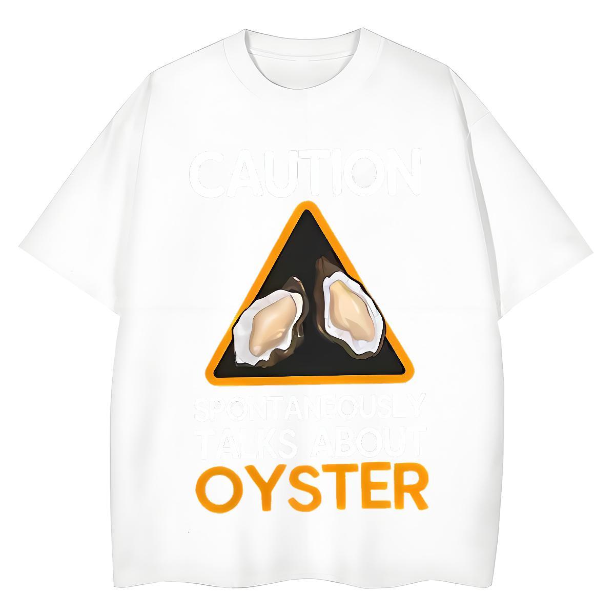 Female Woman Tshirt 230g 100% Cotton oyster Street Wear T Shirt For Woman Short Sleeve O-Neck Skull Polos