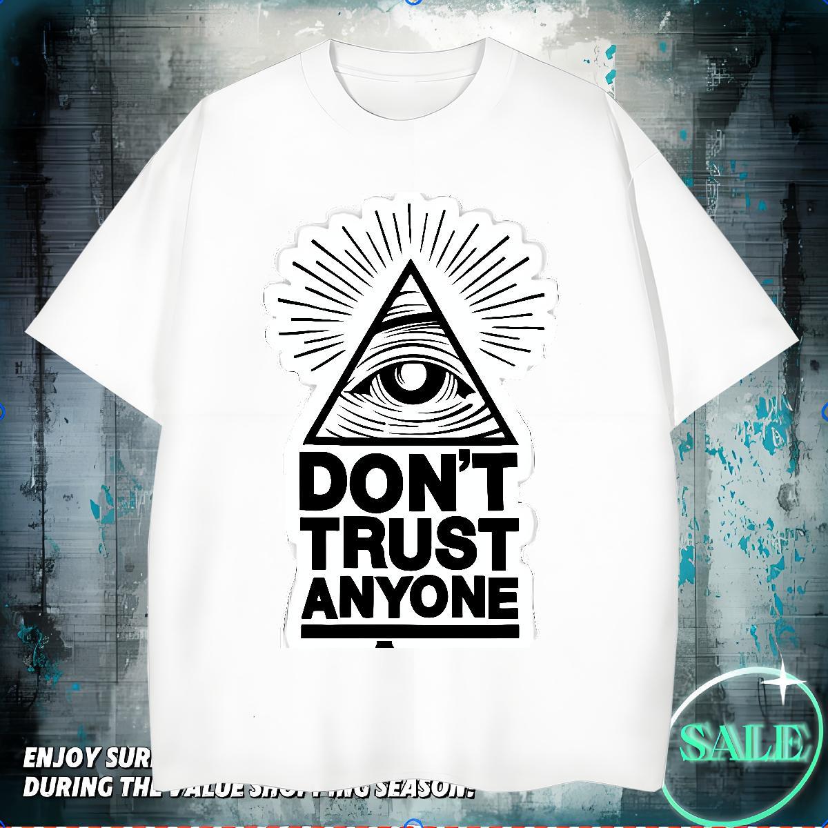 Comfortable T Shirt For Man 230g Pure Cotton eye of the devil Casual Daily Wear Custom Print Plus Size Breathable Tshirts Designer Clothes