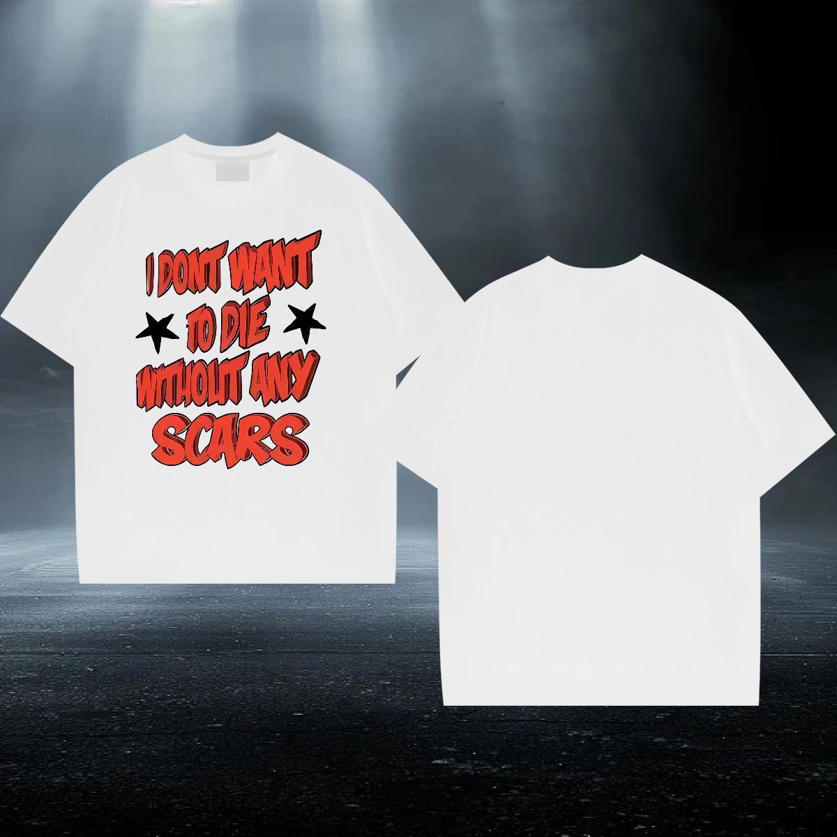 Designer Men Tees letter Anime Printing Street 100% Cotton 230g Tees Shirts Breathable Short Sleeve Popular Man T Shirts Customized Print