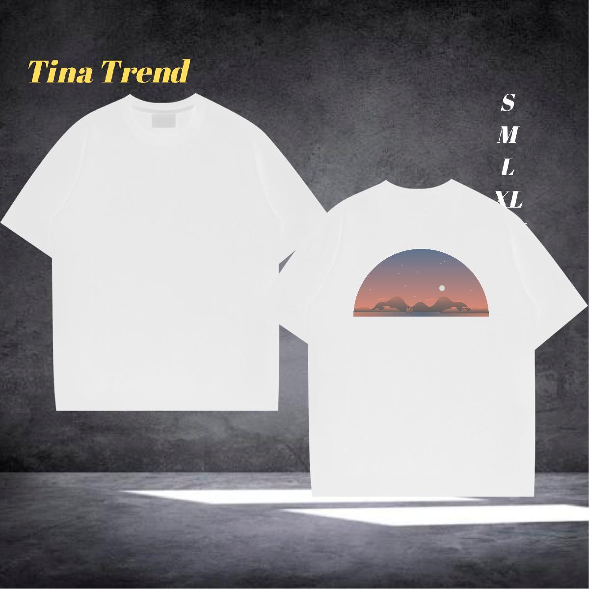 Wholesale T Shirt For Man 230g Cotton sky High Street Hip Hop Customized Crew Neck Men Tshirts Classic Casual Tee Shirt