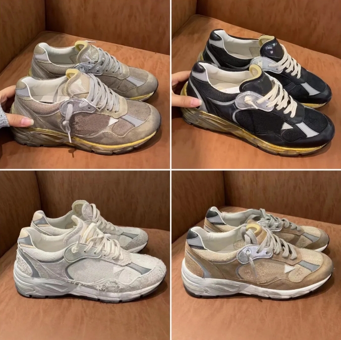 Designer Dad Super Star Golden Shoes Women Sneakers New Release Italy Sequin Classic White Do Old Dirty Men Casual Shoe Lace Up Woman Man Unisex