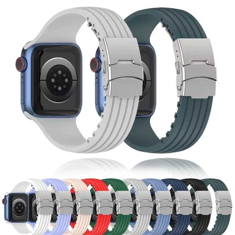 Silicone Strap for iwatch Band 44mm 40mm 45mm 41mm 49mm 42mm Smartwatch Correa Bracelet Iwatch Series 3 5 6 Se 7 8 9 Ultra Z240824