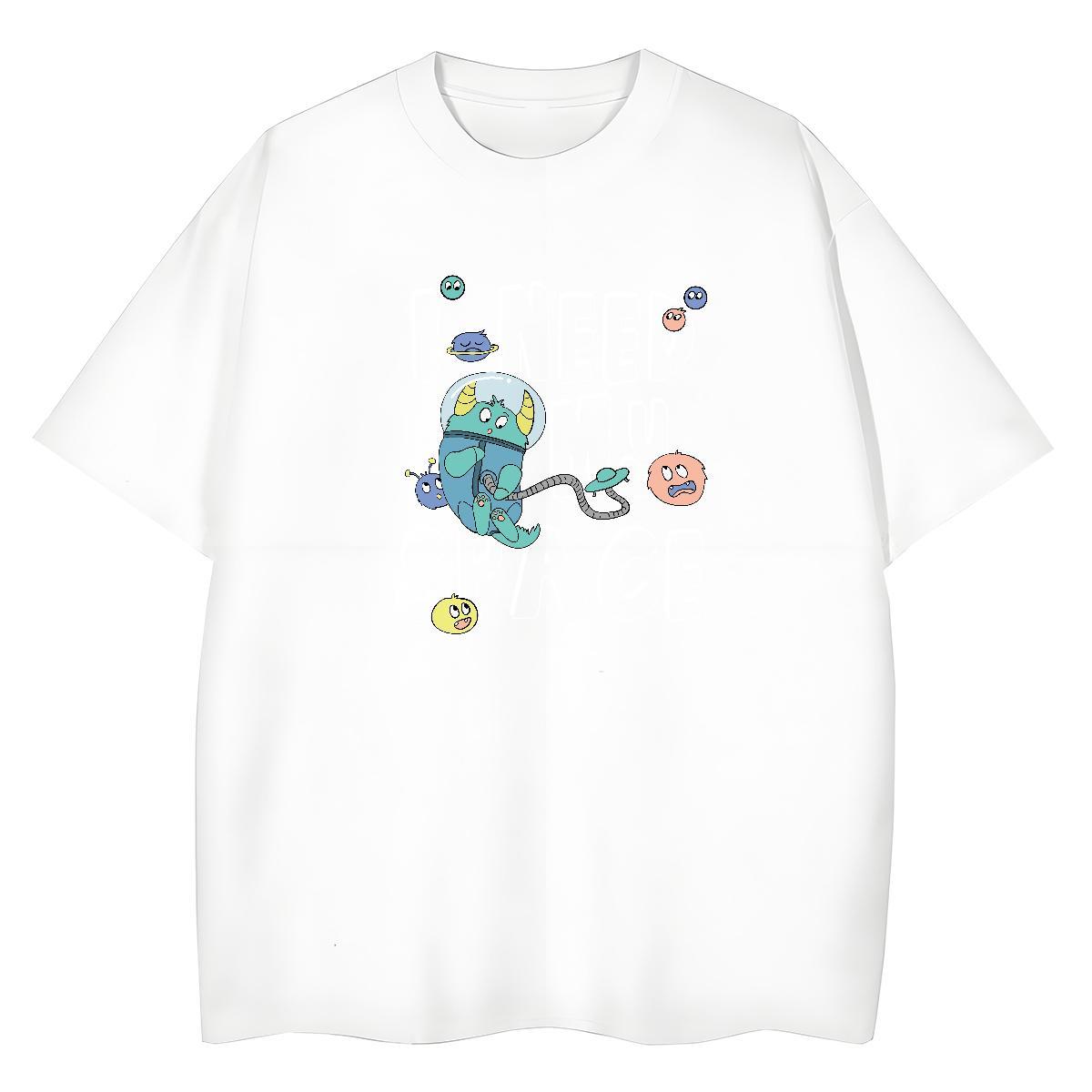 Nice Lady T shirt 100% Cotton 230g USA Casual Woman T Shirts Breathable Crew Neck DIY Anime Polos