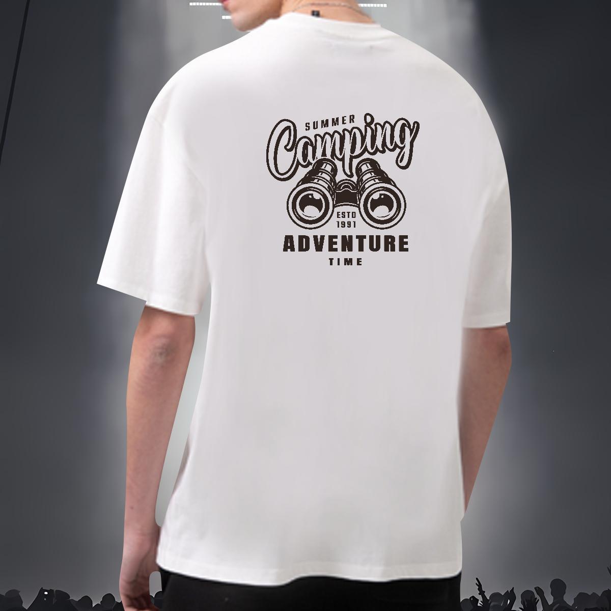 TOP Quality T-Shirts 230g 100% Cotton tool Street Black White Breathable Tshirt for Man Woman New Designer Tops Shirt