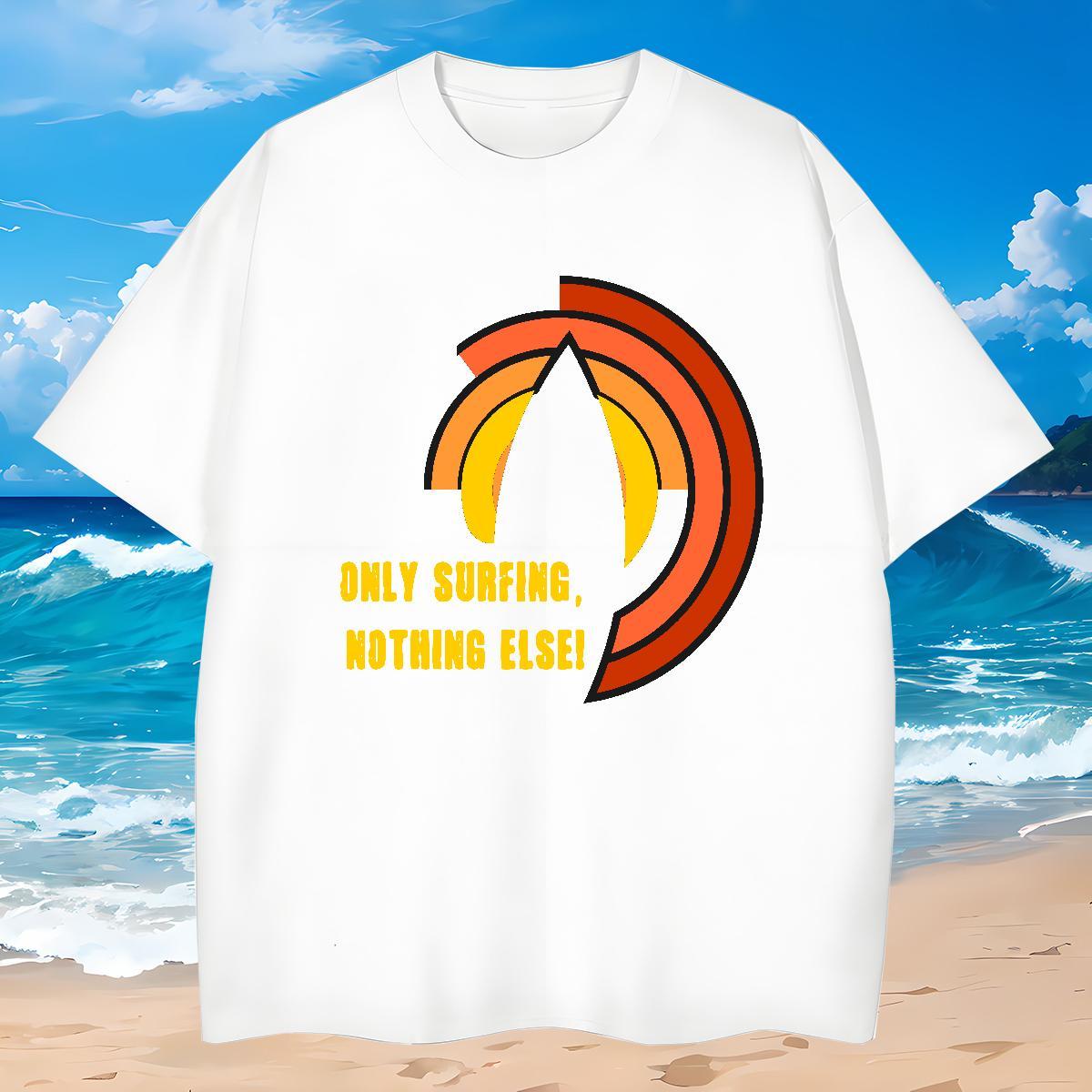 Free Shipping Mens T Shirts 230g 100% Cotton beach Spring Summer Anime Crew Neck Breathable Couples T Shirts 2024 Tees
