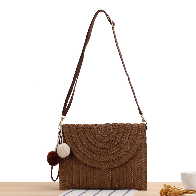 Simple and stylish handmade paper rope woven bag multi-purpose woven bag beach bag leisure bag
