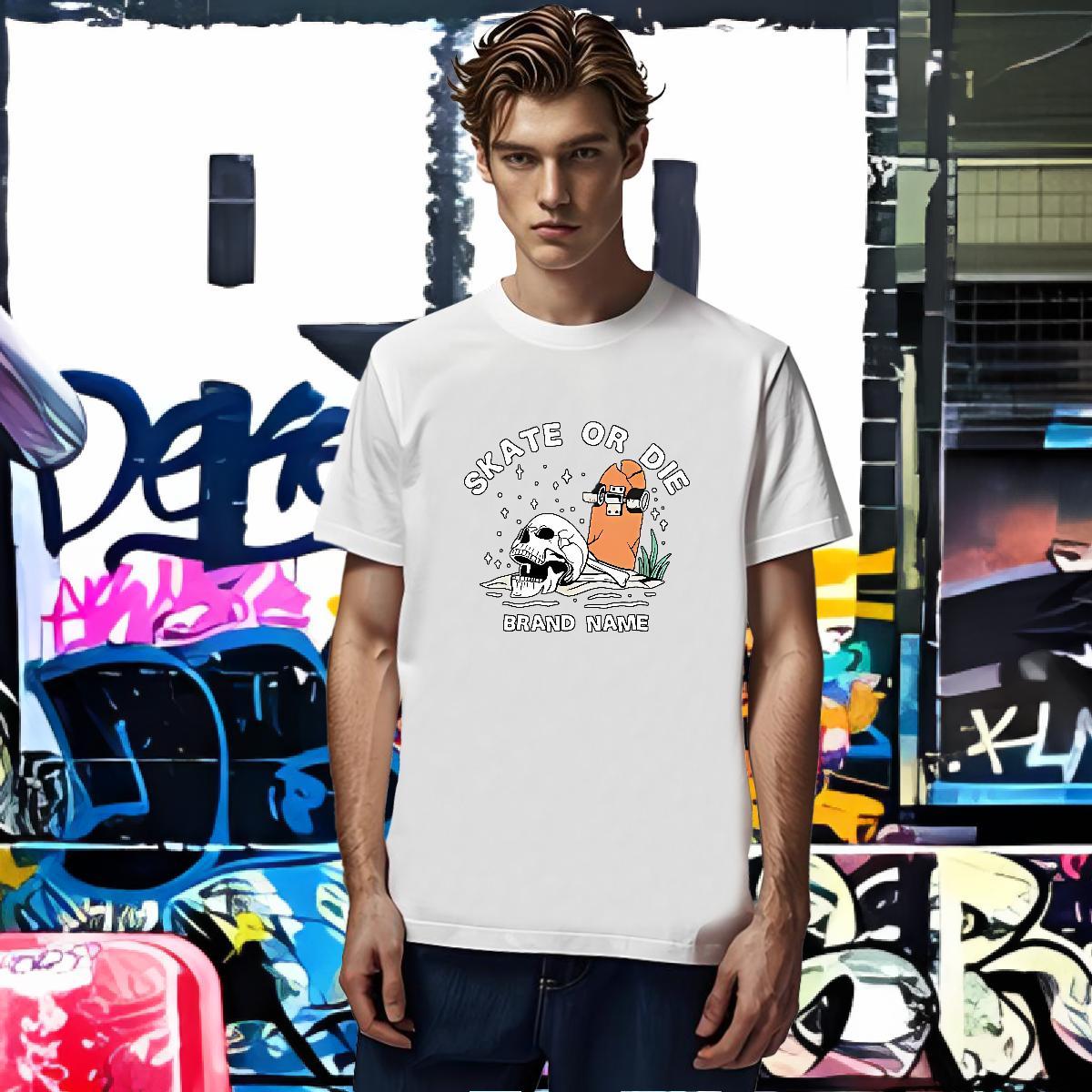 Designer T-Shirts for Men 100% Cotton 230g skull Street Casual Oversized 4XL Pure Cotton Men Tshirts Custom Tops