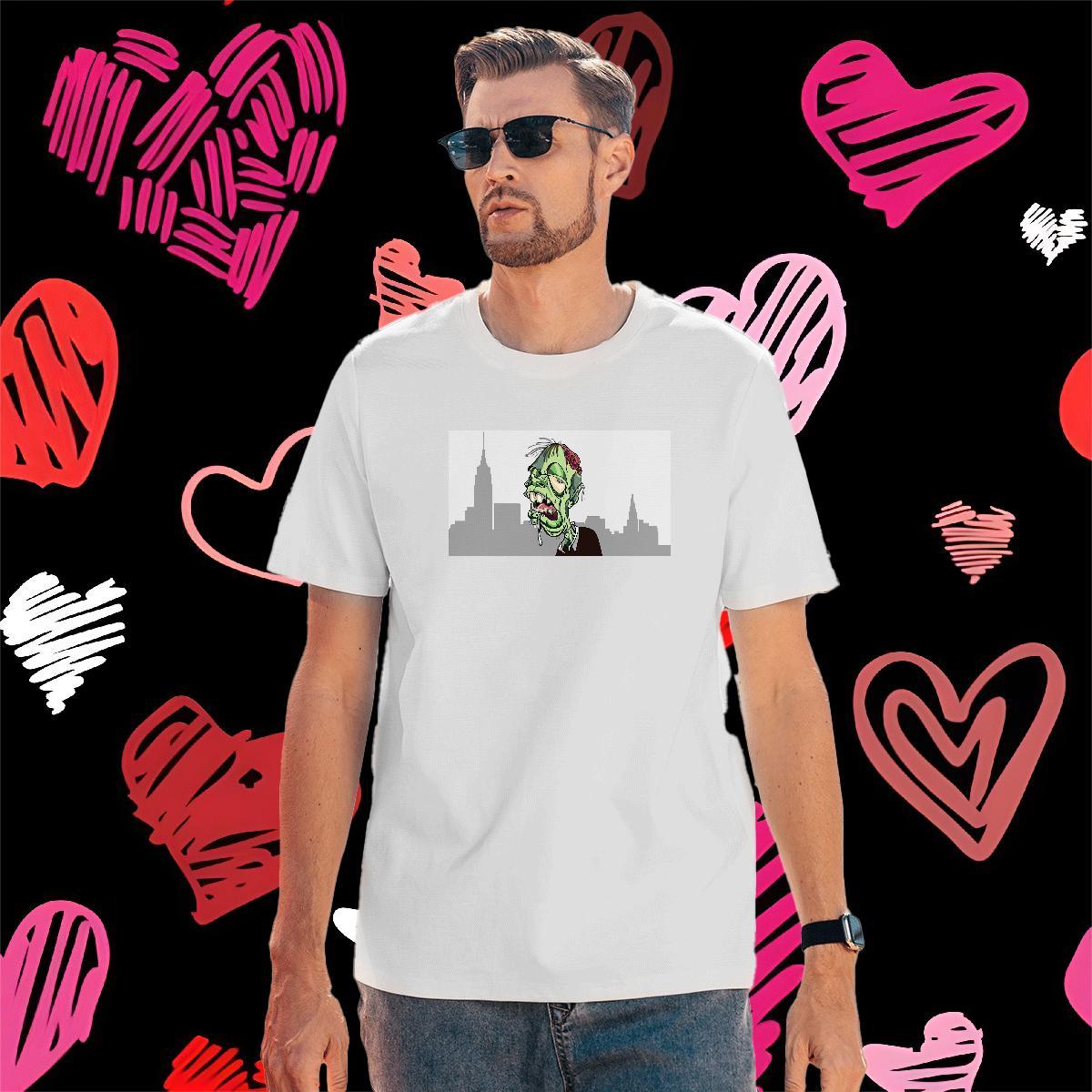 Wholesale T Shirt For Man 230g 100% Cotton skull Street Wear Custom Print Oversized Breathable Short Sleeve Men Tops Tees DIY Customized Clothings