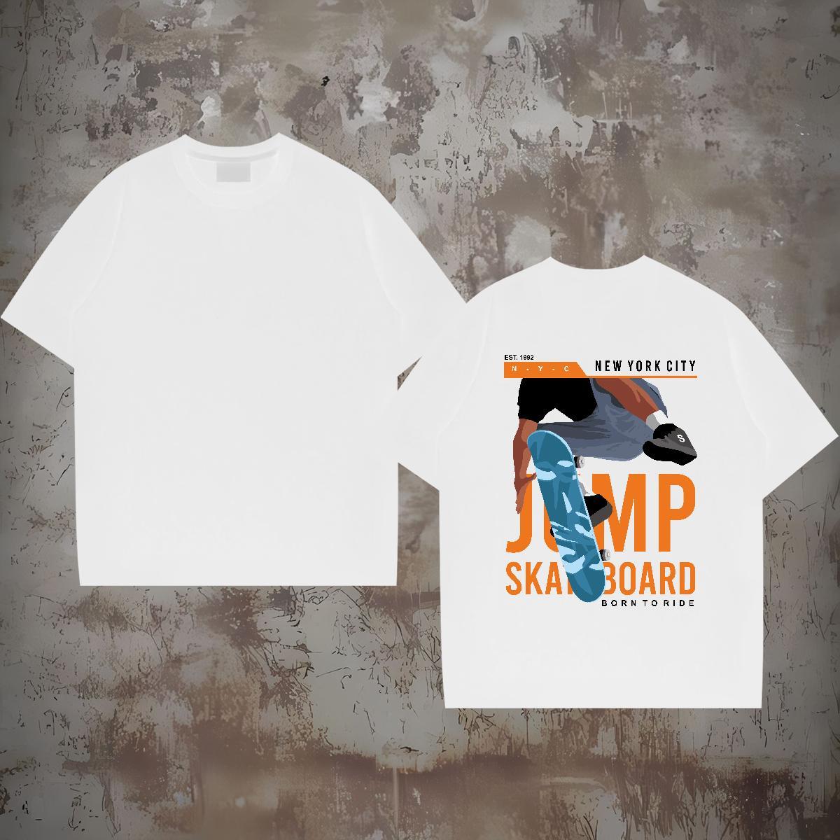 High Quality T Shirt For Man 100% Cotton 230g letter Daily Wear DIY Anime Crew Neck Breathable Mens Tshirts 2024 Designer Tees Shirts
