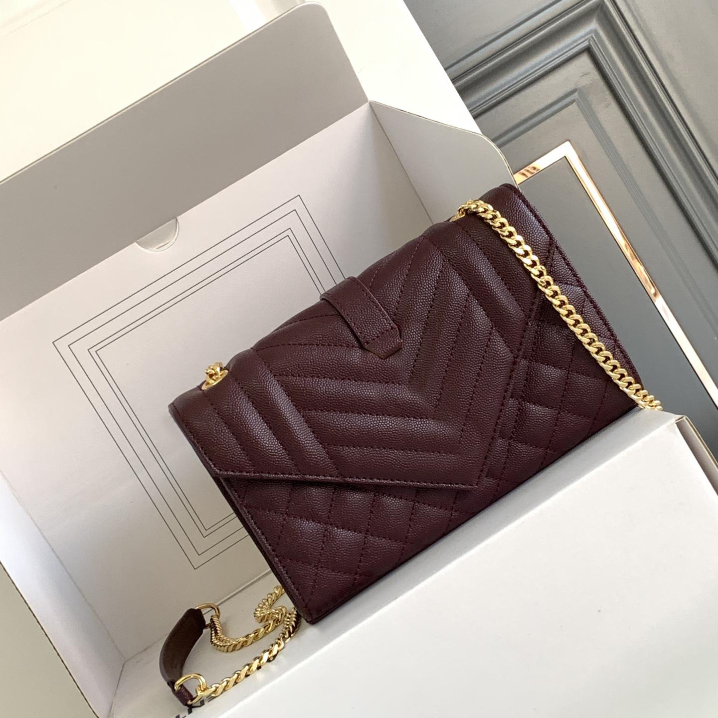 Mirror Quality envelope bag designer crossbody bag women Twill Quilting handbag Caviar Leather Lady chain bag Flap Purse 21cm messenger bag shoulder bag