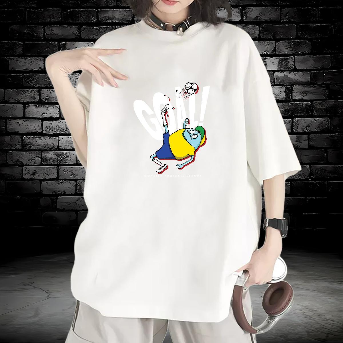 5A Tshirt for Man Woman 230g Pure Cotton USA Summer Casual T Shirts Women O Neck Short Sleeves Cartoon Printing L-4XL Tshirts