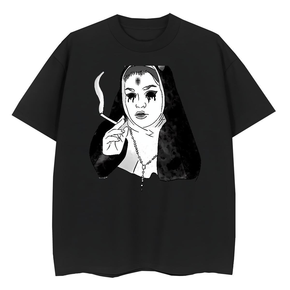 Soft Womens Tshirts 100% Cotton 230g nun Beach Women T Shirts Breathable Short Sleeve Oversized Top Tees