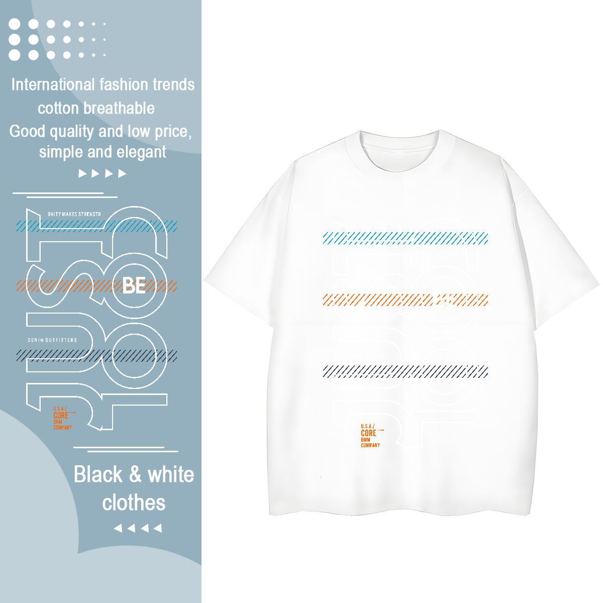 Wholesale Womens Tshirts 230g Cotton number Home Outdoor T-Shirts Short Sleeve O-Neck White Plus Size Polos