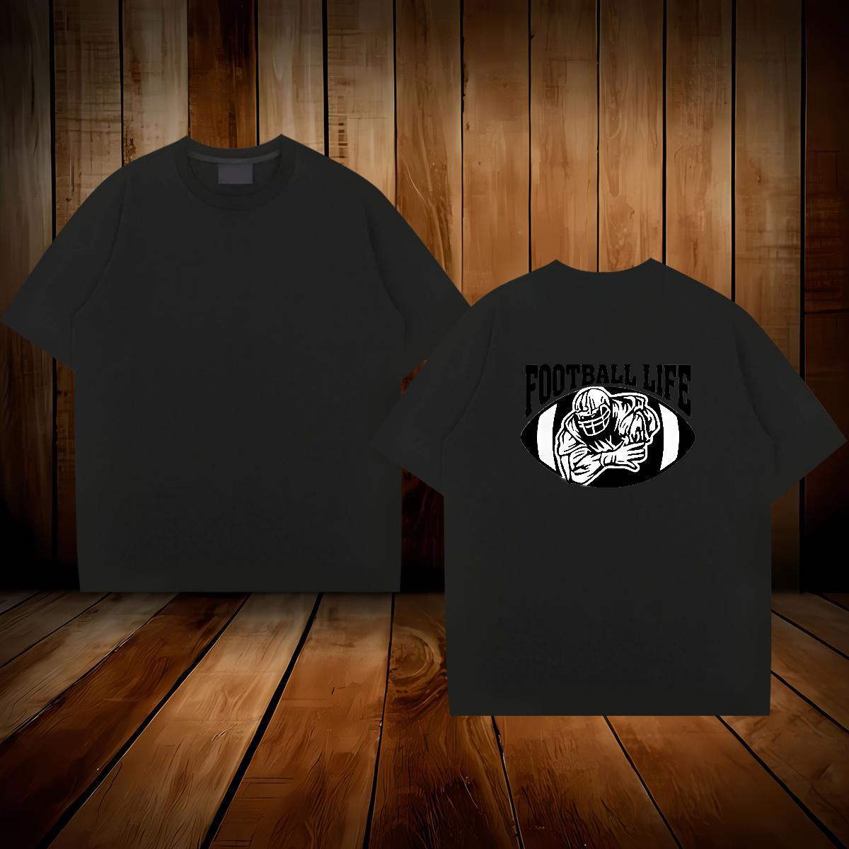 Cool Design Mens T Shirts 230g Pure Cotton rugby Sport DIY Logo Oversized Crew Neck Men Tshirts New Arrival Tees