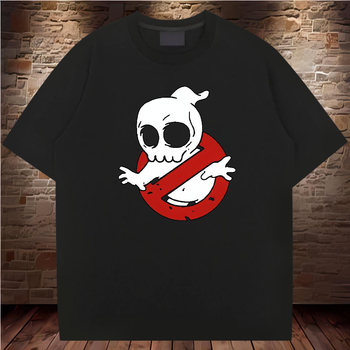 Brand T-Shirts for Men 100% Cotton 230g skull High Street Hip Hop Customized Crew Neck Tshirts New Designer Tees Shirts