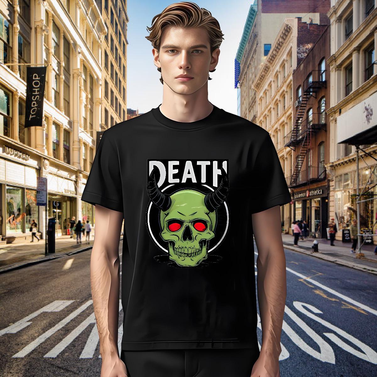 Classic Man T Shirts 230g Cotton corner Anime Printing Street Custom Printing Pure Cotton Men Tops Tees Fashion Design Polos