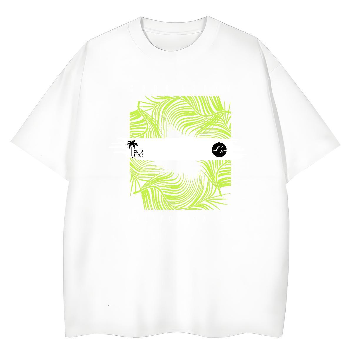 High quality Unisex Tshirts 230g 100% Cotton painting Casual Beach T Shirts Women O-Neck Short Sleeve Custom Printing Clothes