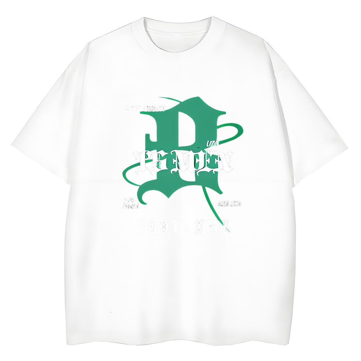 Classic Mens T Shirts 230g Pure Cotton letter Beach DIY Crew Neck Breathable Mens Tshirts Stylist Clothings