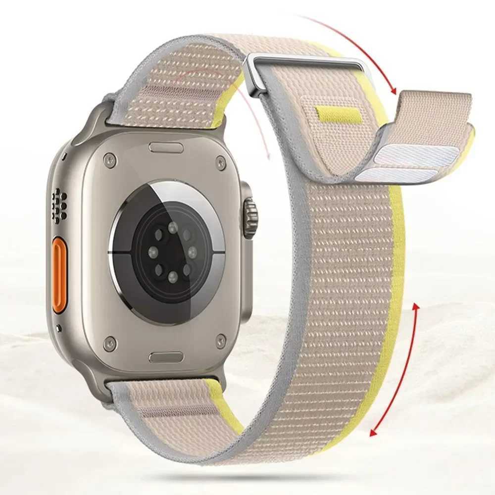 Trail Loop Strap for iwatch Ultra 2 49mm 9 8 7 45mm 41mm Sports Nylon Wristband for IWatch Series 6 5 4 3 SE 44mm 40mm 42mm Z240824