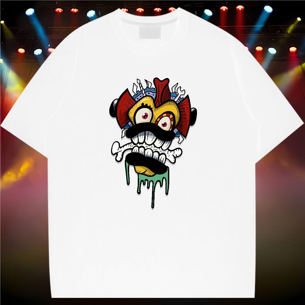 Unisex Man T Shirts 100% Cotton 230g skull Summer Casual Custom Anime Breathable Short Sleeve Tshirt for Man Woman Stylist Top Tees