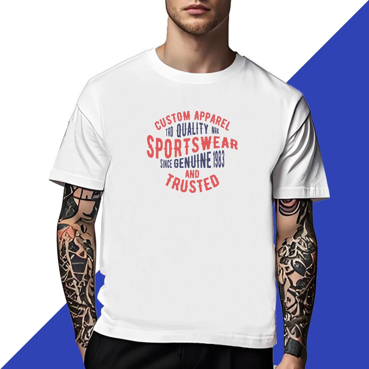 Soft T Shirts Men 230g Pure Cotton letter Street Customized Crew Neck Tshirts Fashion Design Polos