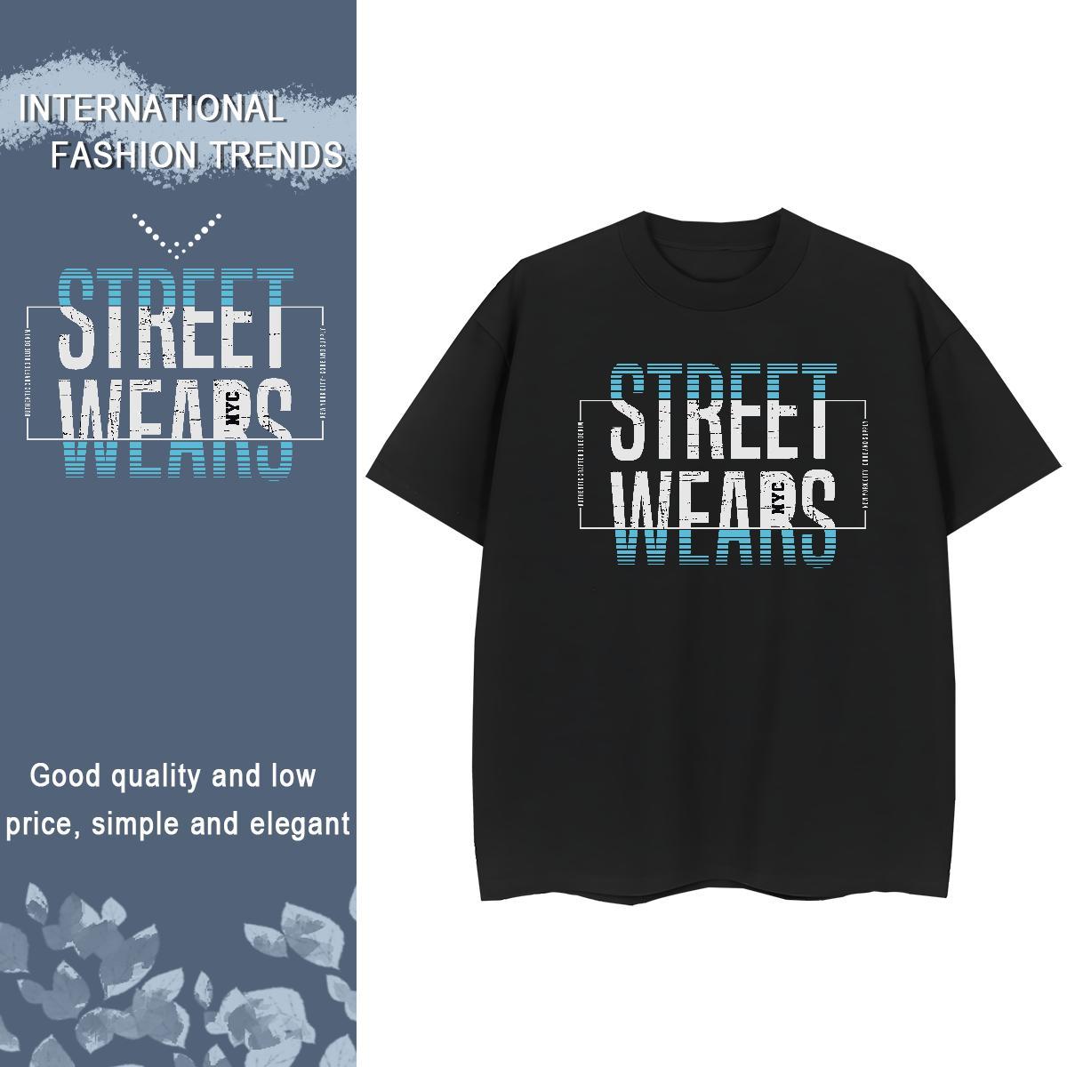 Nice Women Tees 230g 100% Cotton letter High Street Hip Hop T Shirt For Woman Breathable Short Sleeve DIY Logo Clothes