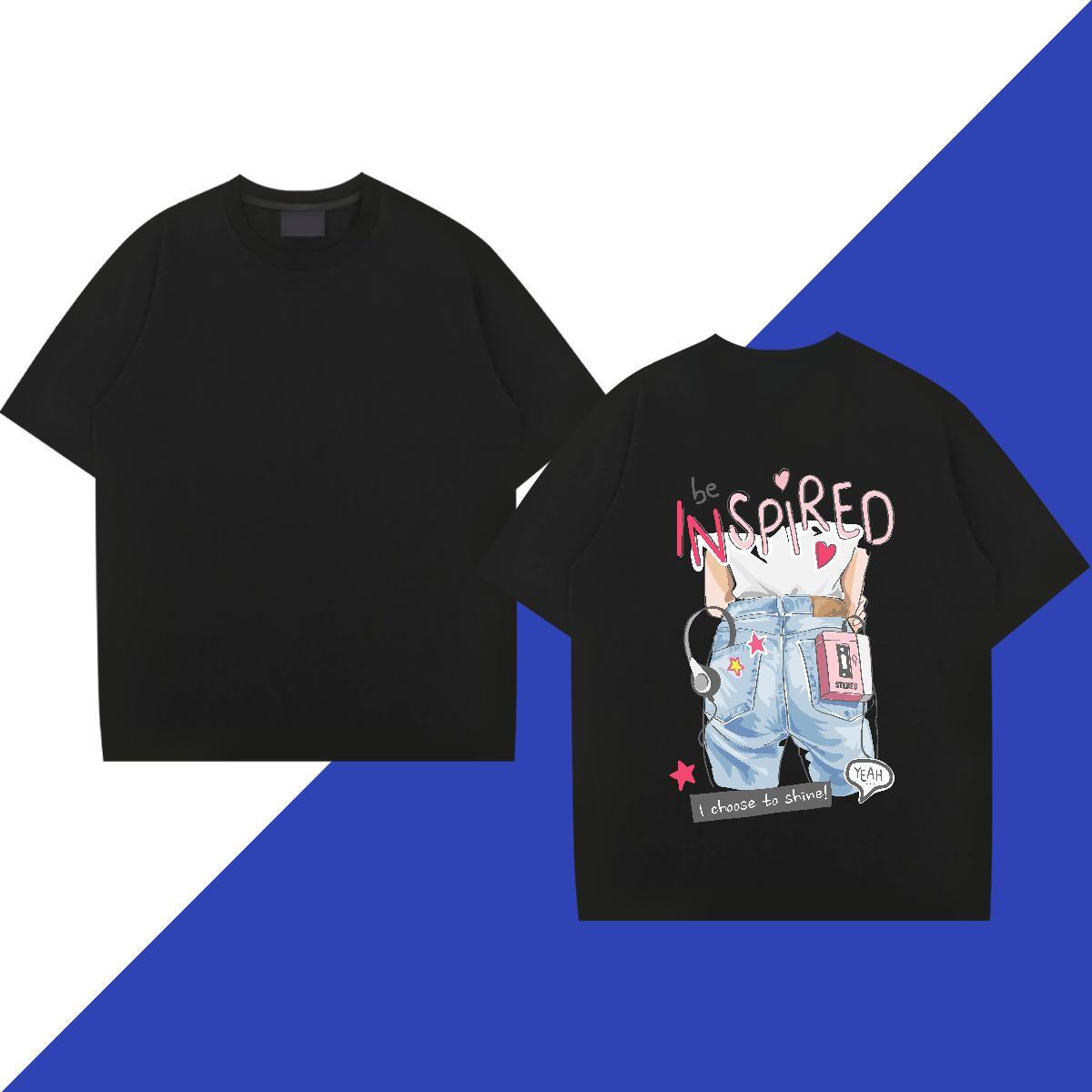 Designer T-Shirts for Men 100% Cotton 230g letter Outdoor Skull Round Neck Short Sleeve Couples T Shirts New Arrival Tops Tees
