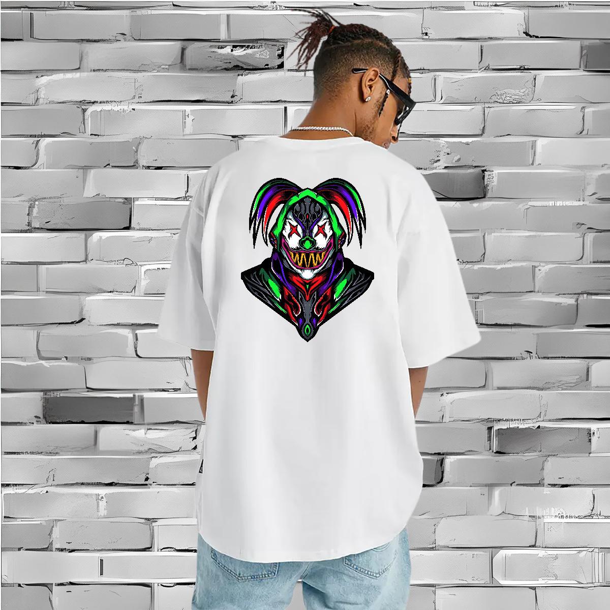 Cool Design T-Shirts for Men 230g Pure Cotton Joker Hip Hop Street Customized O Neck Short Sleeves Tshirts Fashion New Tees