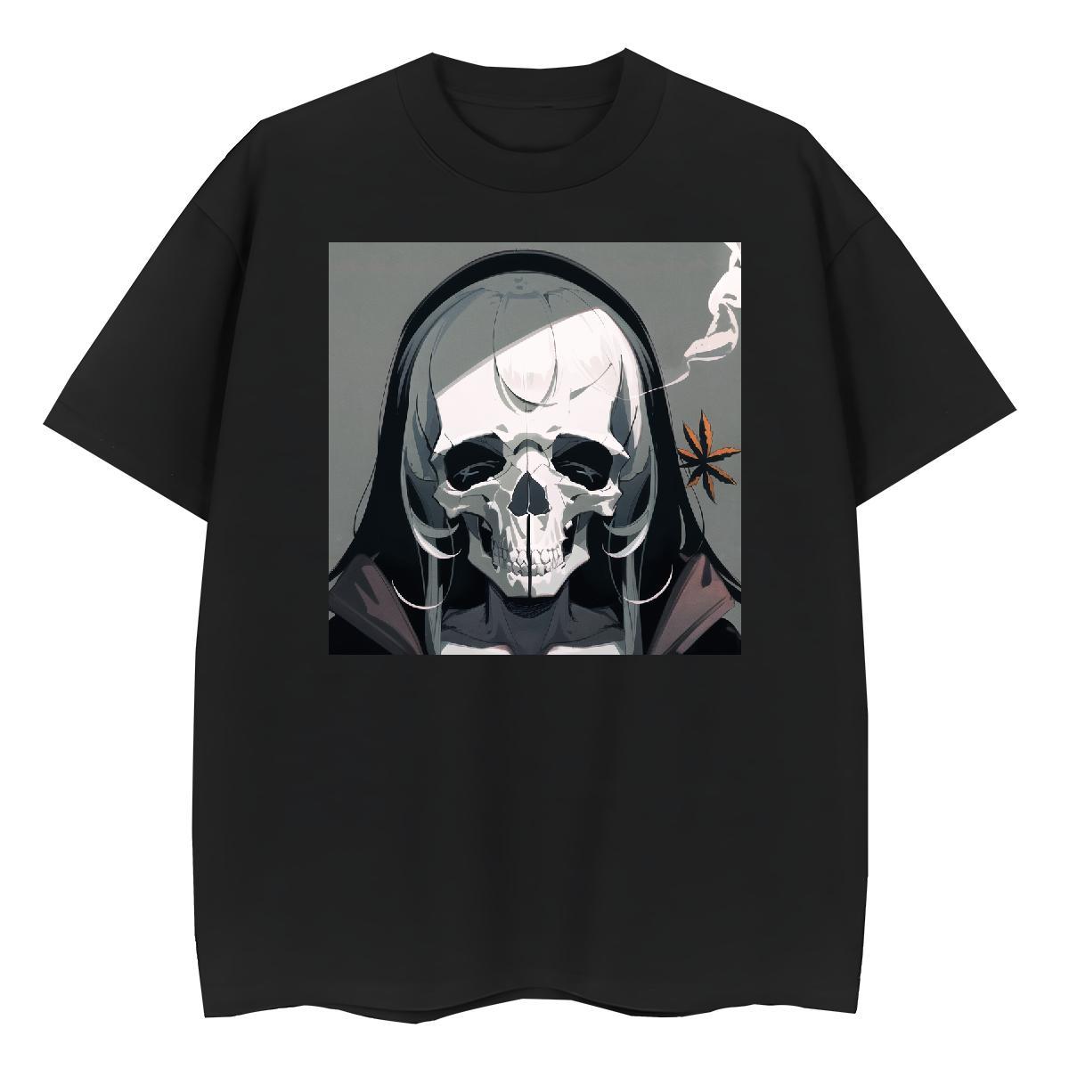 Brand Man T Shirts 230g Pure Cotton skull Daily Wear Asian Size Short Sleeve Soft Men Tees Designer Fashion Tops Tees