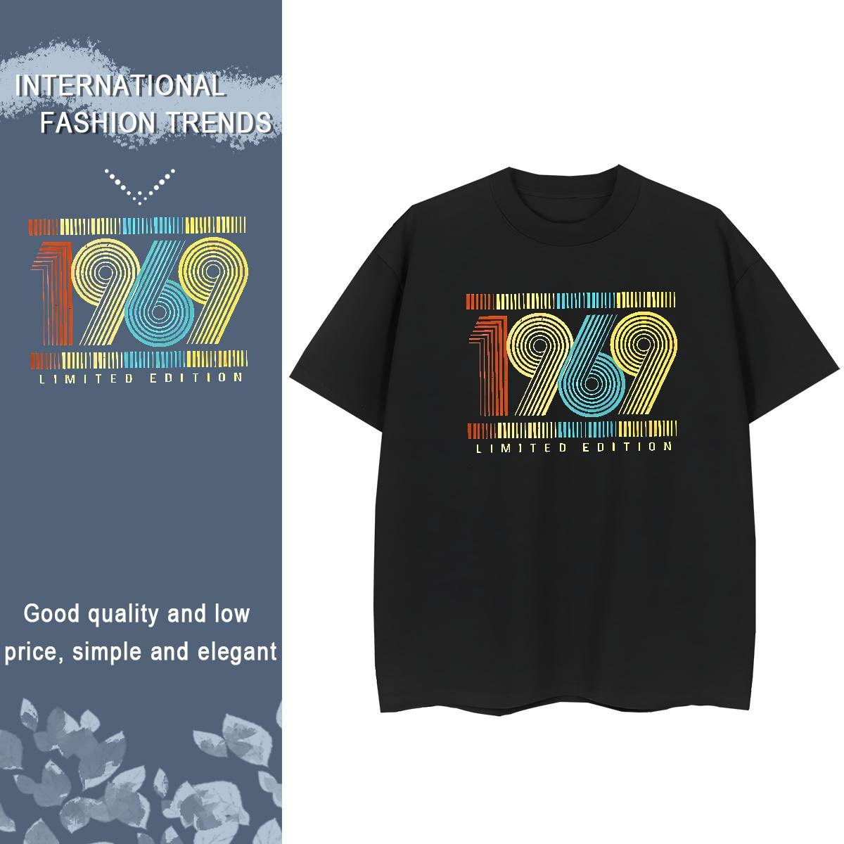 Cool T-Shirts 230g Cotton letter High Street Hip Hop Oversized 3XL 4XL Breathable Short Sleeve Mens Tshirts Brand Clothings