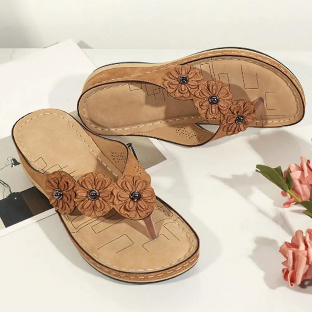 Summer Shoes Womens Open Toe Bow Sandals Womens Beach Smooth Sandals 240823