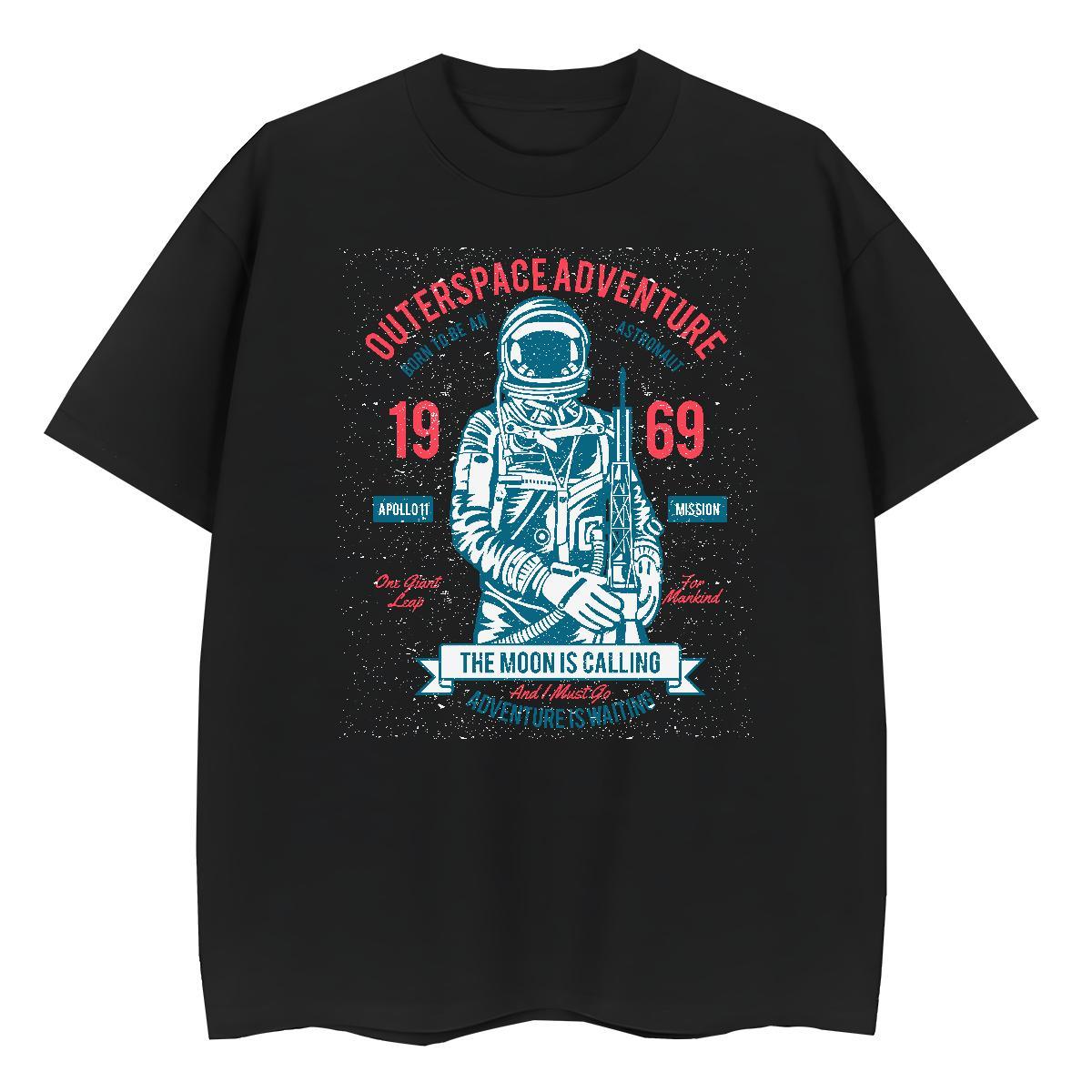 Free Shipping Women Tees 230g 100% Cotton planet High Street Hip Hop Womens T Shirts Short sleeve Soft Cartoon Anime Clothings
