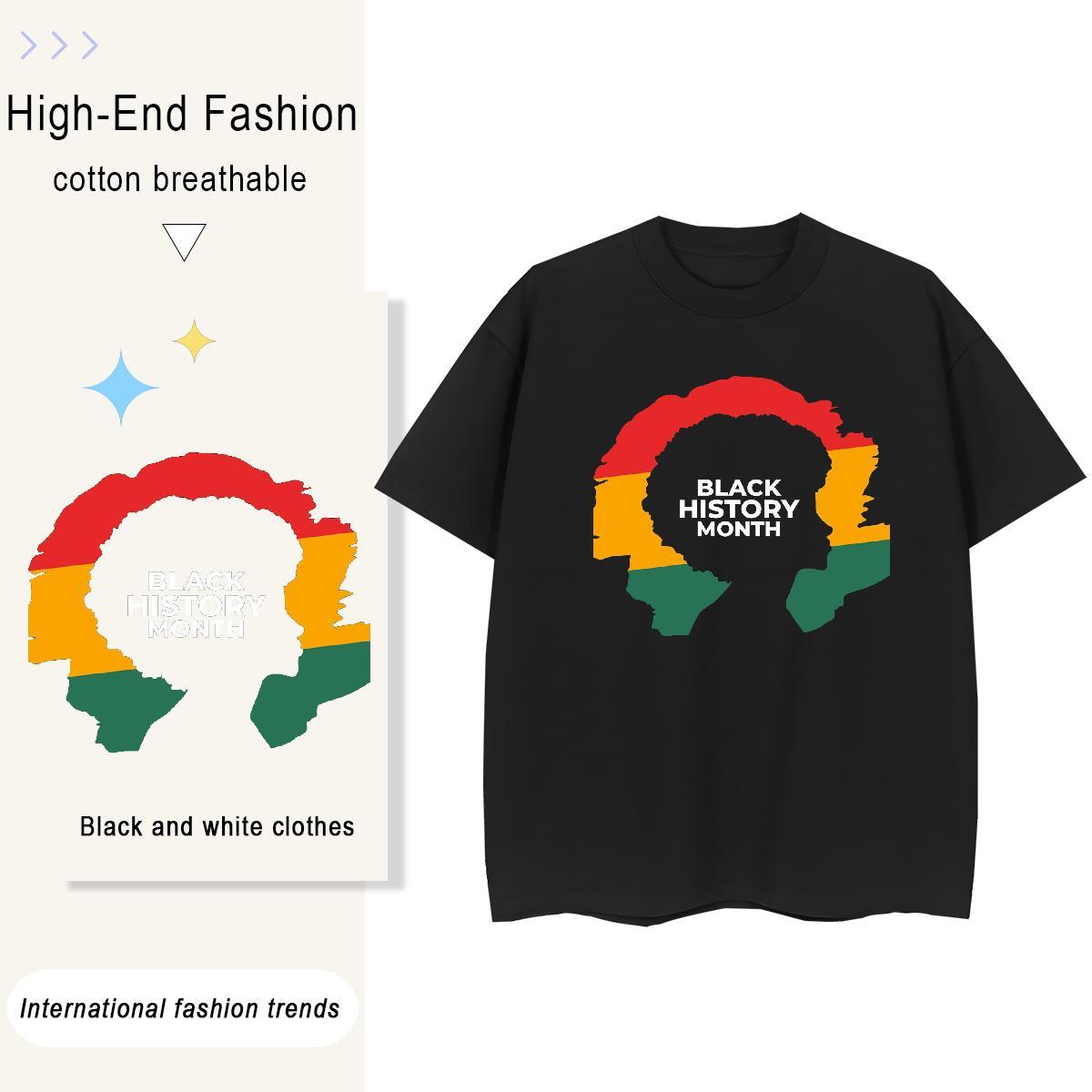 Brand Mens T Shirts 230g 100% Cotton letter Street Casual Black White Short Sleeve O-Neck Mens Tshirts 2024 Designer Tops