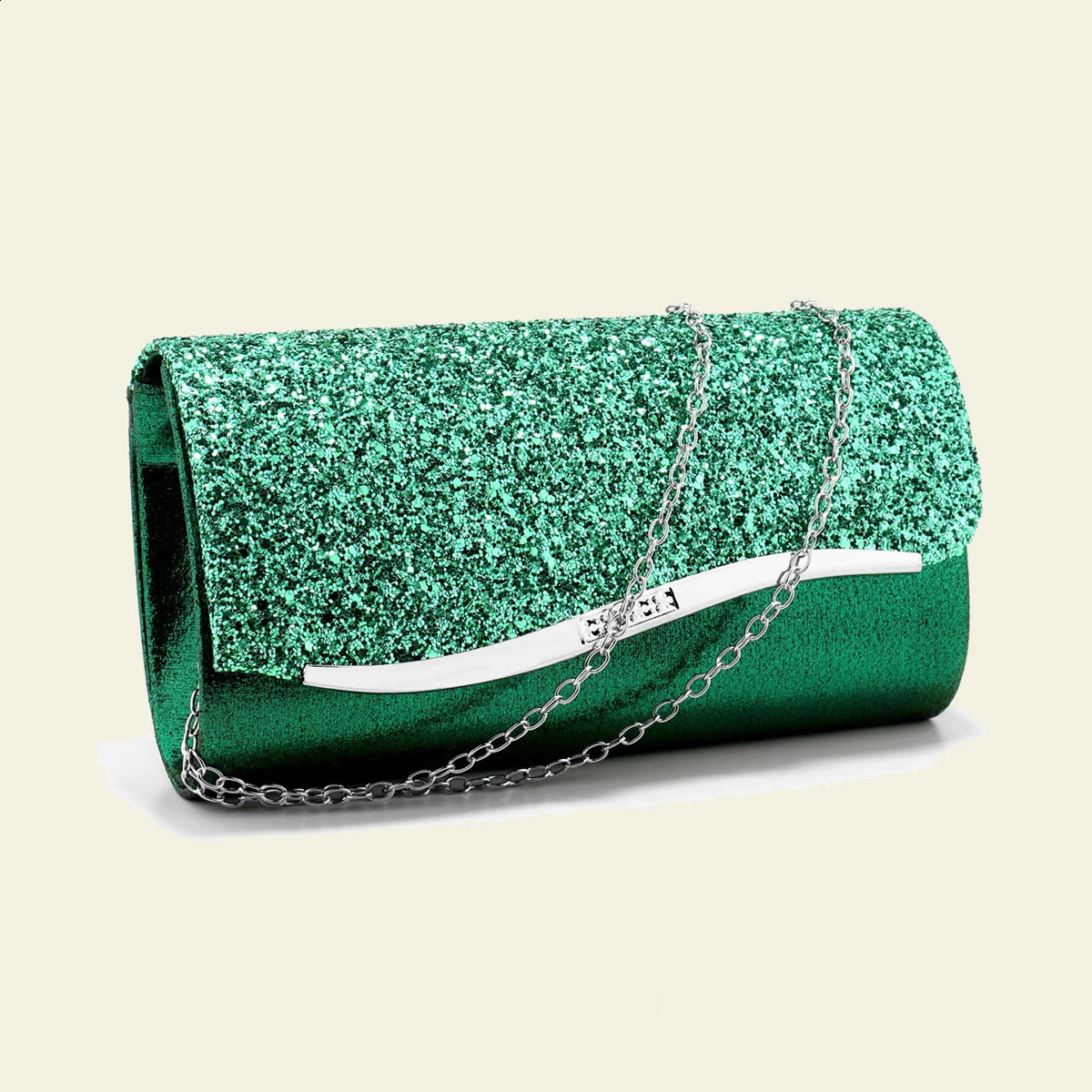 Metal Women Evening Bags Glitter Handbags Chain Shoulder Elegant Banquet Wedding Bridal Dress Clutch Purse Box 240824
