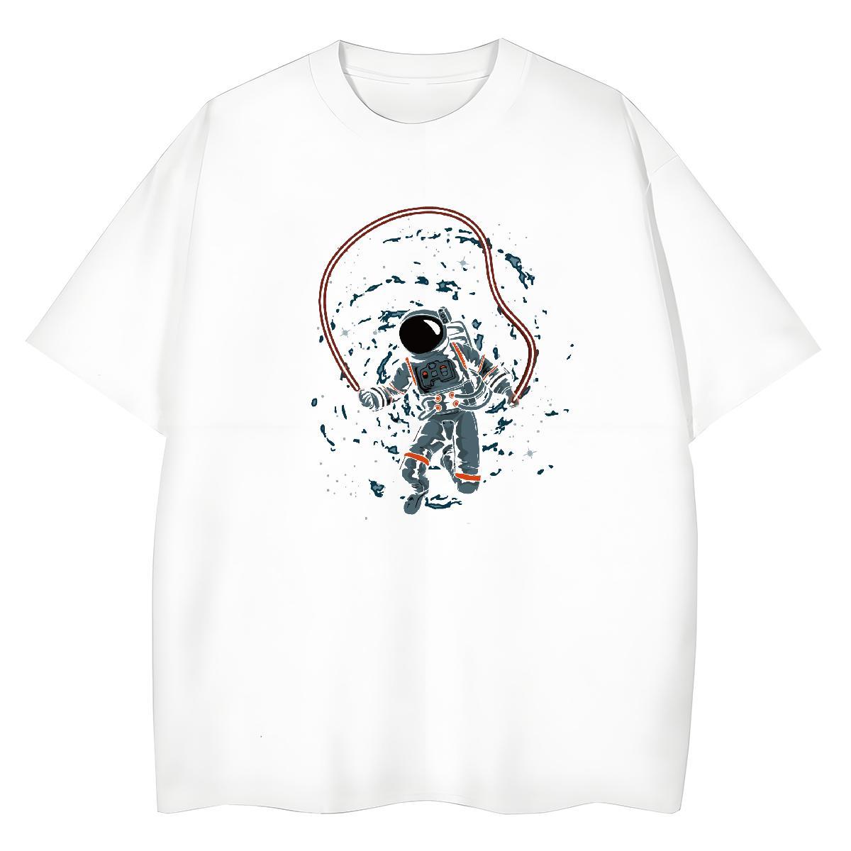 5A Women Tshirts 230g Pure Cotton universe Hip Hop Street T-Shirts for Women Breathable Crew Neck Anime Oversized Clothes Shirt