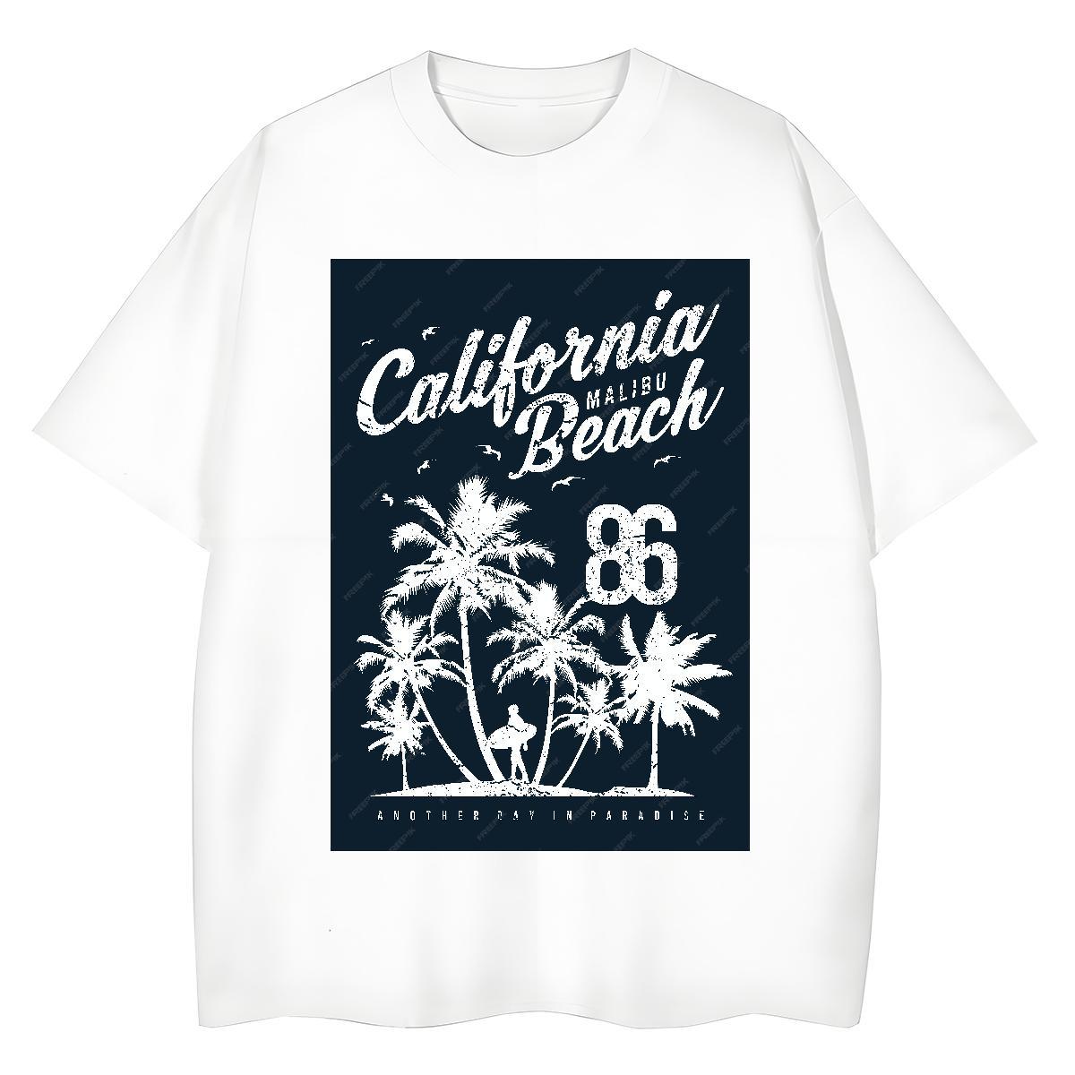 Soft Woman Tshirt 230g Cotton tree Street Wear T shirt Crew Neck DIY Anime Printed Top Shirts