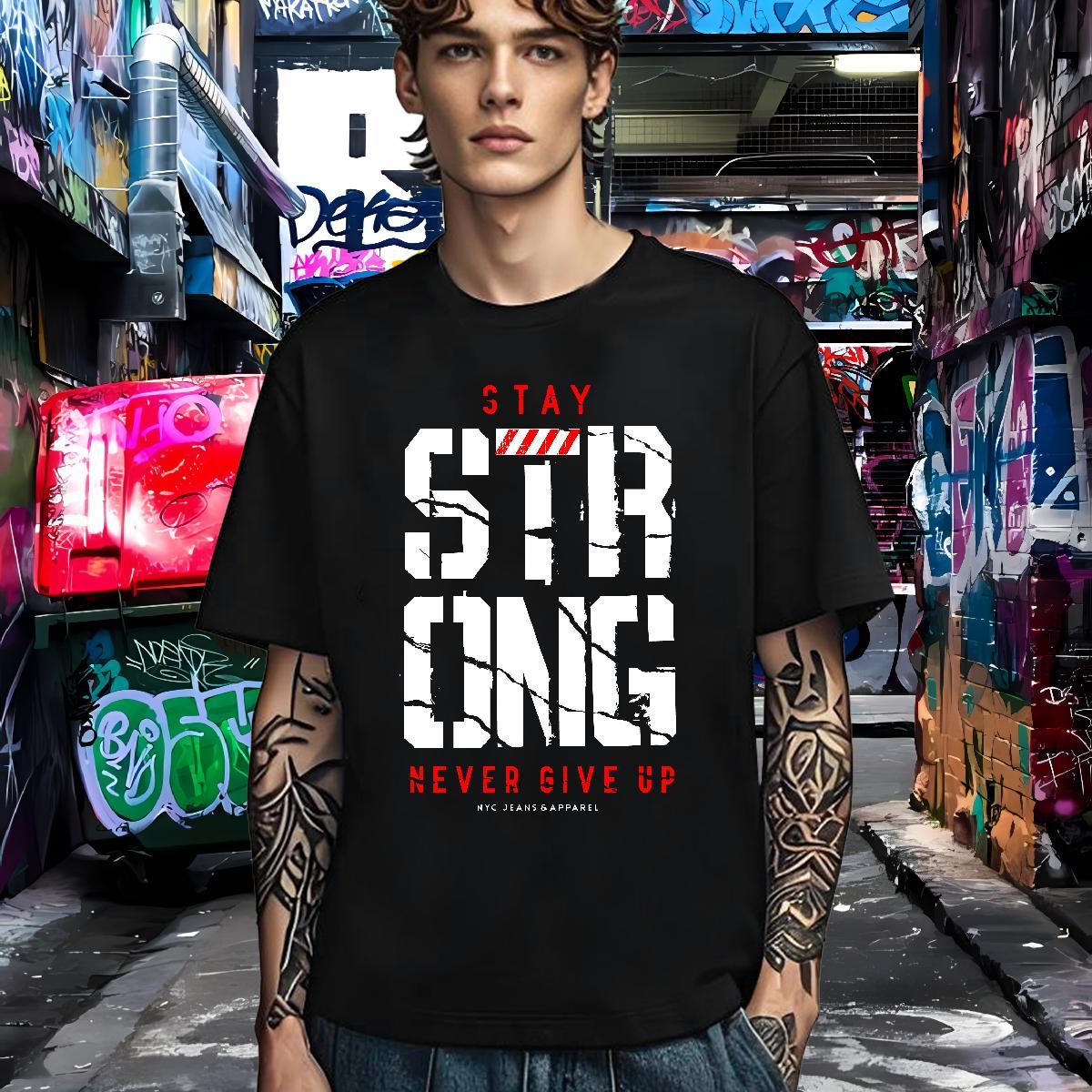 Soft T-Shirts for Men 230g Pure Cotton letter High Street Hip Hop Custom Cartoon Crew Neck Breathable Couples T Shirts DIY Customized Polos