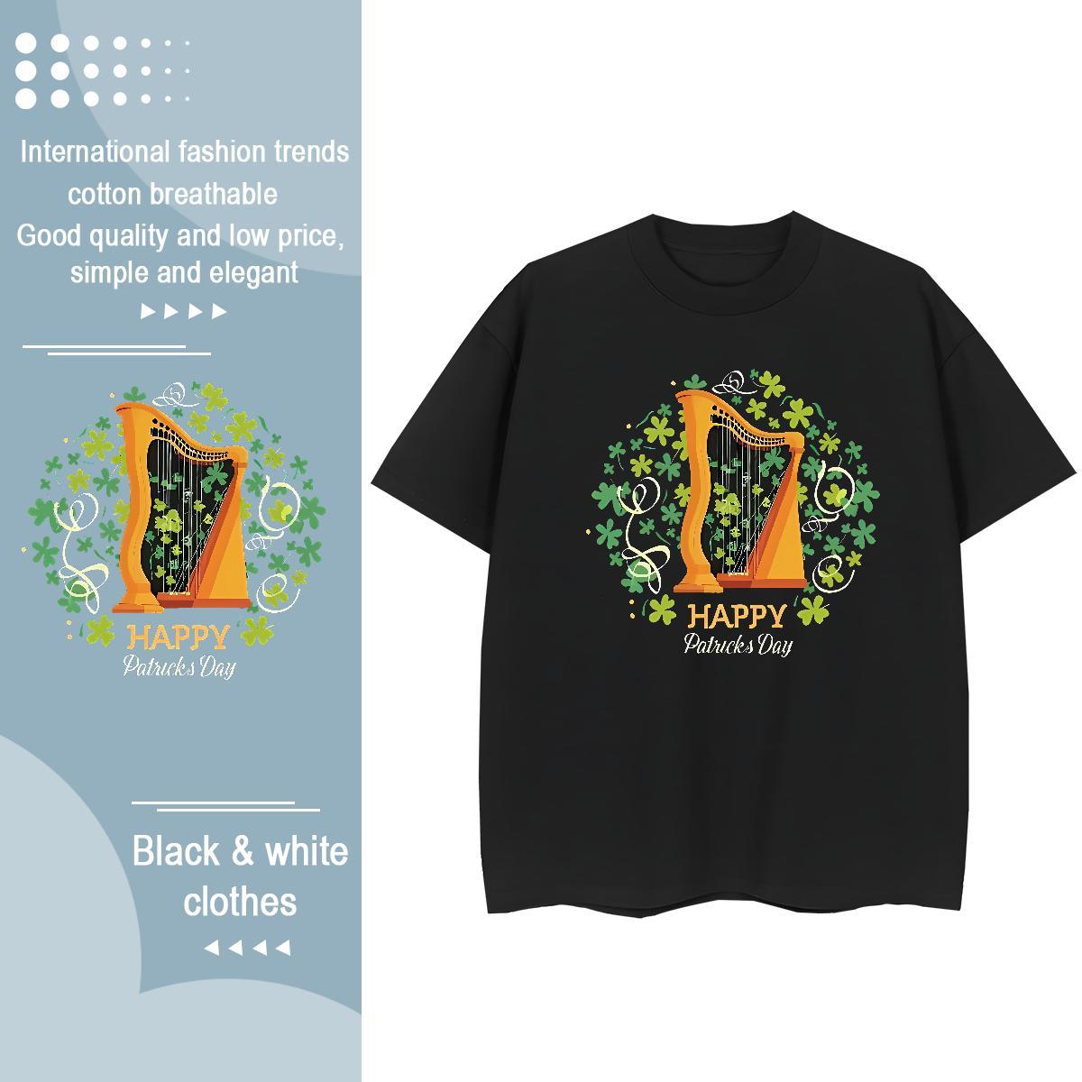 5A Unisex Tshirts 230g Pure Cotton painting Sports Street Wear T-Shirts for Women Breathable Short Sleeve DIY Anime Top Shirts