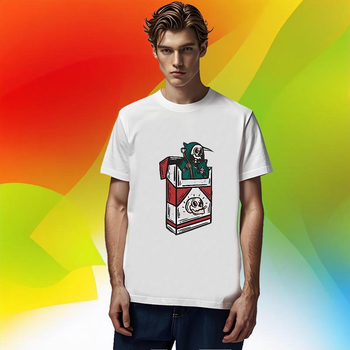 Brand Men T Shirts 230g 100% Cotton skull Street wear Hip Hop Custom Printed Pure Cotton Men Clothes T-Shirt 2024 DIY Tshirts
