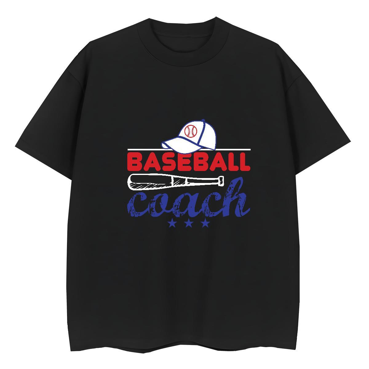 Popular Women Tees 230g 100% Cotton baseball Daily Outfit T-Shirts for Women O-Neck Short Sleeve Cartoon Print Polos