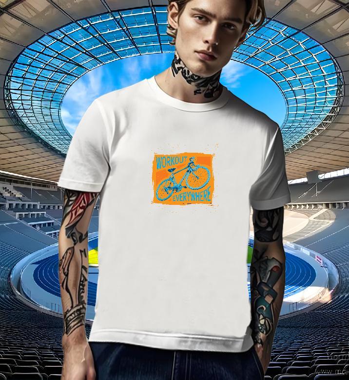 Free Shipping Mens T Shirts 230g Cotton bicycle Street Wear Custom Print Oversized Breathable Short Sleeve Tshirt for Man Woman Designer Fashion Top T