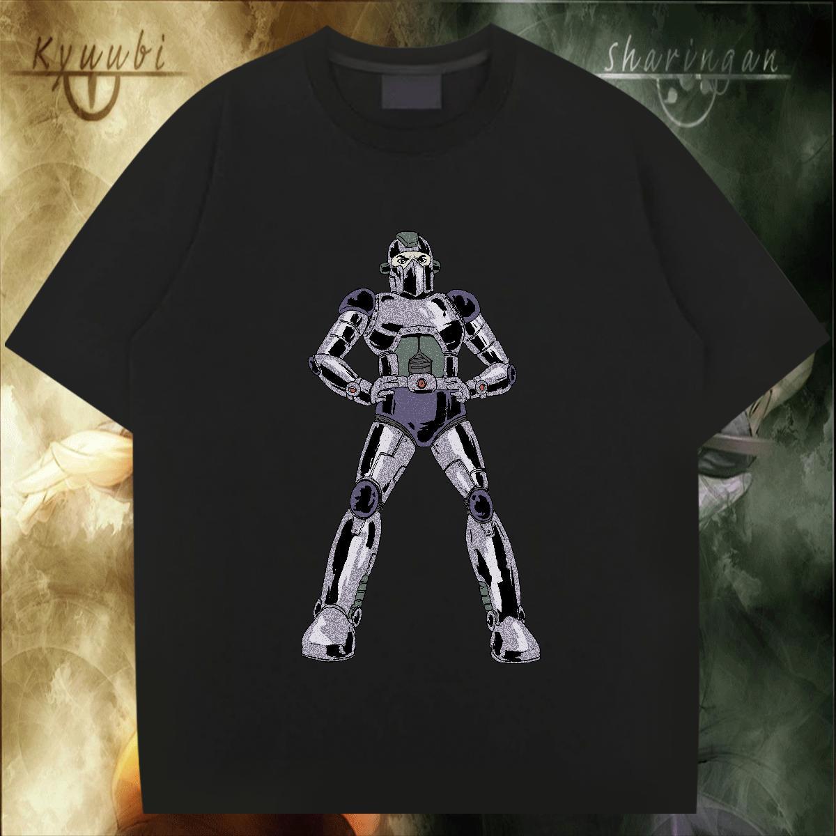 Cool Design T shirt 230g Pure Cotton robot Beach Custom Cartoon Crew Neck Breathable Couples T Shirts Fashion Designer Tops