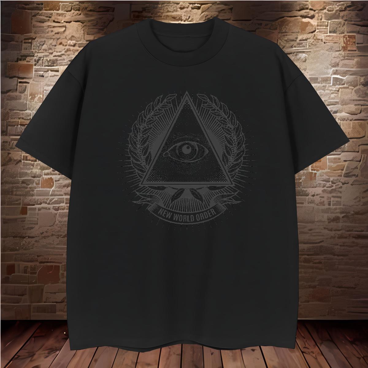 Comfortable T shirt 230g 100% Cotton eye of the devil Daily Wear Plus Size Cartoon Crew Neck Breathable Tshirts 2024 New Tops